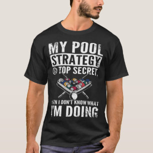 Camiseta Minha estratégia de Piscina é secreta, mesmo que e
