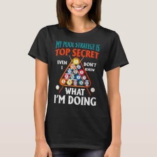 Camiseta Minha Estratégia de Piscina É Secreto Total Nem Eu