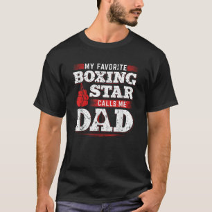 Camiseta Minha Estrela de Boxing Favorita Me Chama Filha Pa