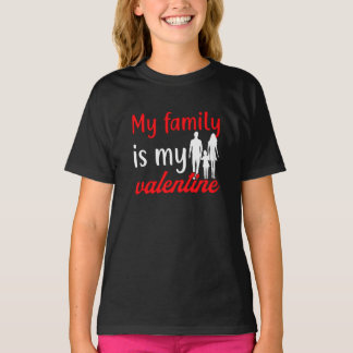 Camiseta minha família é meu namorados