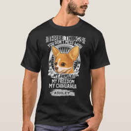 Camiseta Minha Família Meu Cachorro De Amor Chihuahua