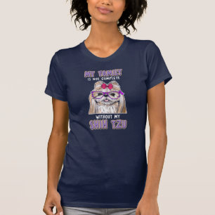Camiseta Minha Família Não Está Completa Sem Meu Shih Tz