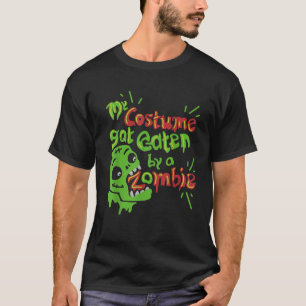 Camiseta Minha fantasia foi comida por um Dia de as Bruxas