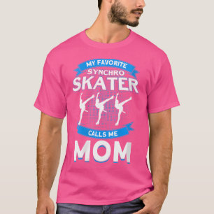 Camiseta Minha Favorita Patinadora de Sincronia Me Chama de