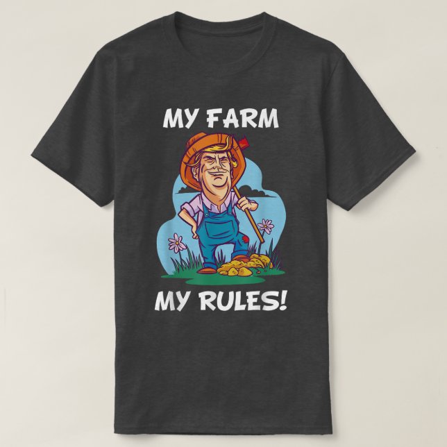 Camiseta Minha Fazenda Meu Regimento Farmer de Paródia (Frente do Design)
