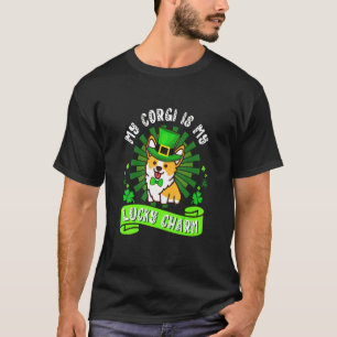 Camiseta Minha Feliz Rua Feliz Dia de Patrick Pai Mãe Corg