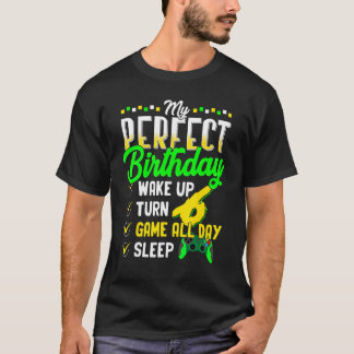 Camiseta Minha Festa de aniversário Perfeita Para Jogador D