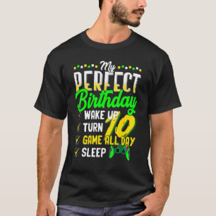 Camiseta Minha Festa de aniversário Perfeita Para Jogador D