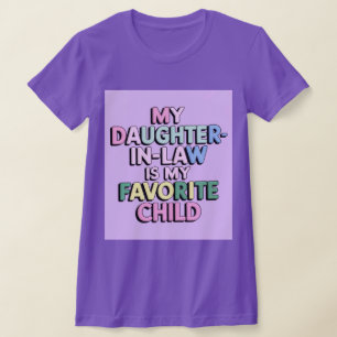 Camiseta Minha Filha De Direito É Minha Filha Favorita