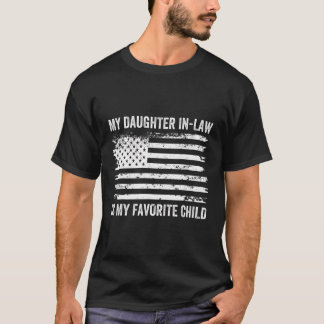 Camiseta Minha Filha De Direito É Minha Filha Favorita Amer