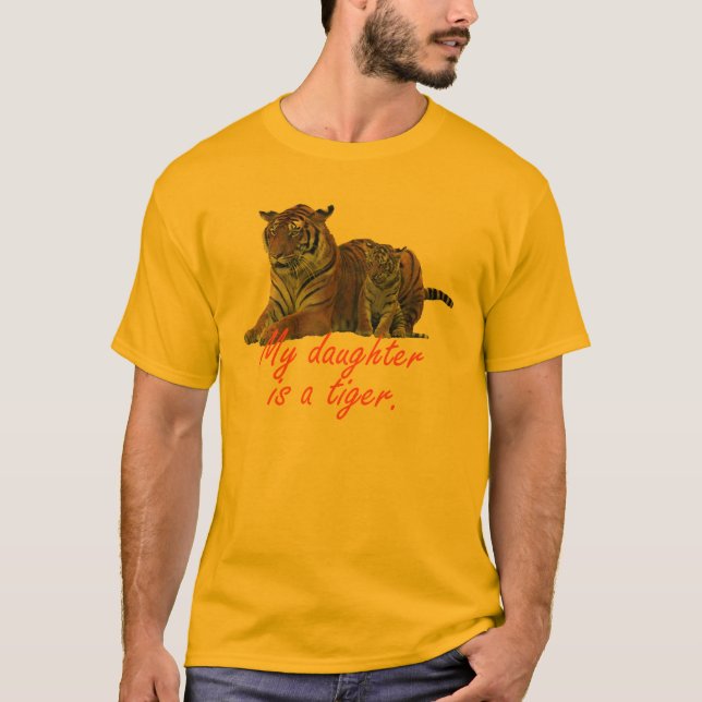 Camiseta Minha filha é um tigre (Frente)