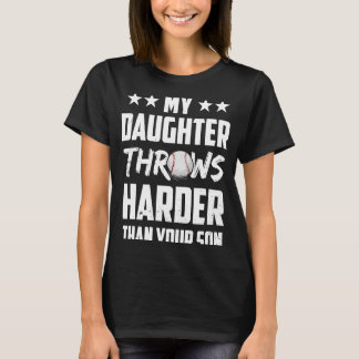 Camiseta Minha Filha Joga Mais Do Que Sua Bacia Orgulhosa.
