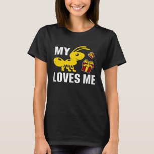 Camiseta Minha Formiga Me Ama Tia e Sobrinho Sobrinha Piad