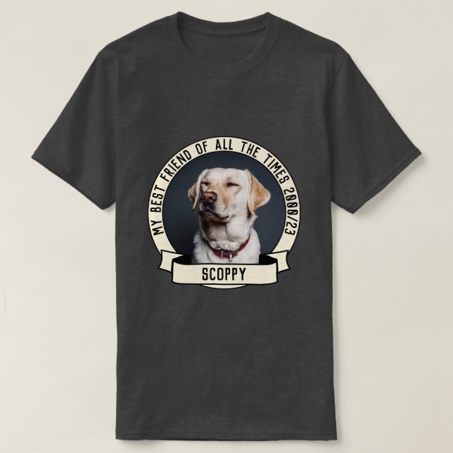 Camiseta Minha foto do cachorro (Frente do Design)