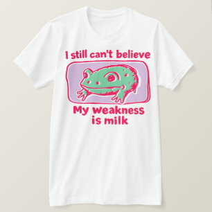 Camiseta Minha Fraqueza É Sapo Chocado Com Leite