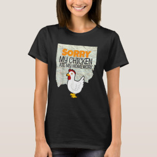 Camiseta Minha Galinha Comeu Minha Escola De Professores De