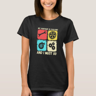Camiseta Minha Garagem Está Ligando E Preciso Ir Carro vint