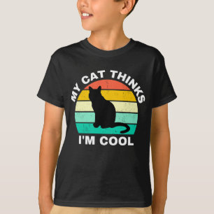 Camiseta Minha Gata acha que sou Legal T-Shirt