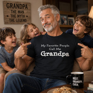 Camiseta Minha Gente Favorita Me Chama de Vovô Dia dos Pais