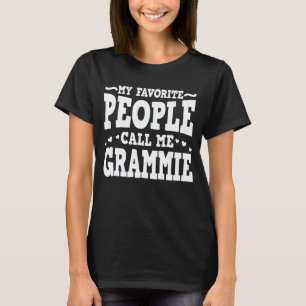 Camiseta Minha Gente Favorita Me Chama de Vovó Engraçada Vo