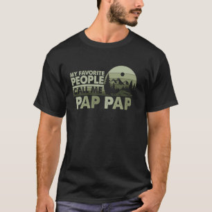 Camiseta Minha Gente Favorita Me Chama Pap Pap Floresta Mon