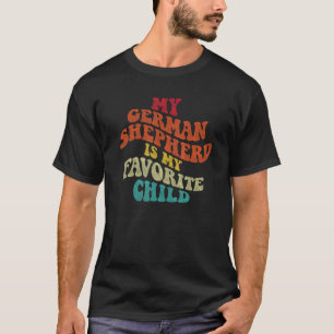 Camiseta Minha German shepherd é Minha Criança Favorita Sar