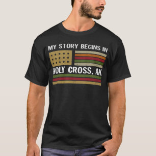 Camiseta Minha história começa em HOLY CROSS AK