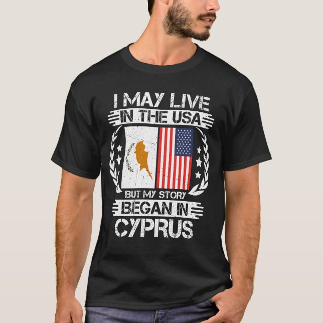 Camiseta Minha História Começou Em Chipre (Frente)