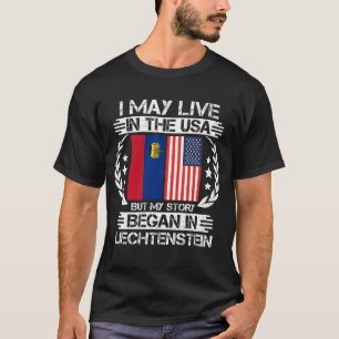 Camiseta Minha História Começou Em Liechtenstein
