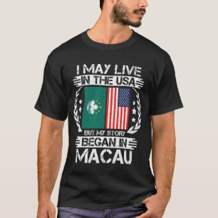 Camiseta Minha História Começou Em Macau