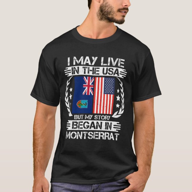 Camiseta Minha História Começou Em Montserrat (Frente)