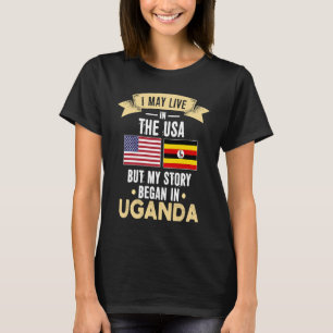 Camiseta Minha história começou em uganda