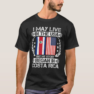 Camiseta Minha História Começou Na Costa Rica