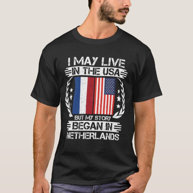 Camiseta Minha História Começou Na Holanda (Frente)