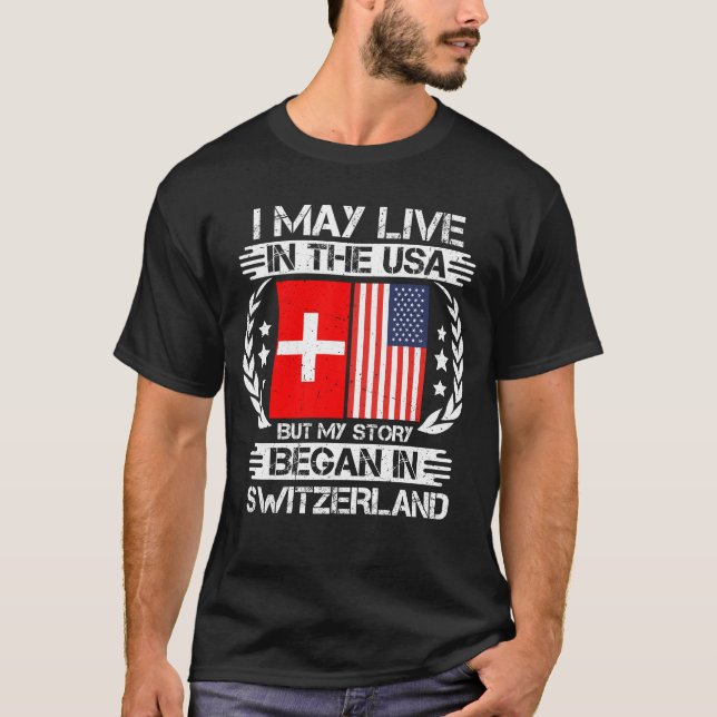 Camiseta Minha História Começou Na suiça (Frente)