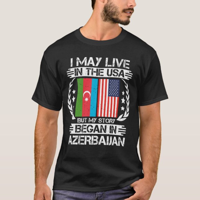 Camiseta Minha História Começou No Azerbaijão (Frente)
