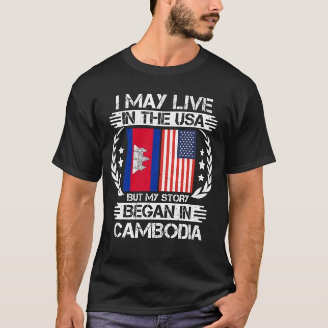 Camiseta Minha História Começou No Camboja (Frente)