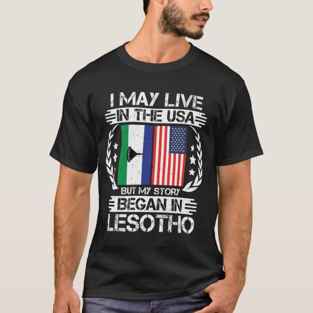 Camiseta Minha História Começou No Lesoto (Frente)