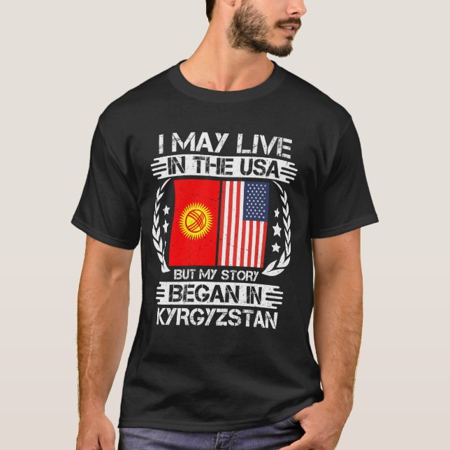Camiseta Minha História Começou No Quirguistão (Frente)