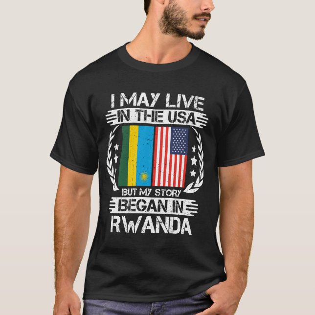 Camiseta Minha História Começou No Ruanda (Frente)