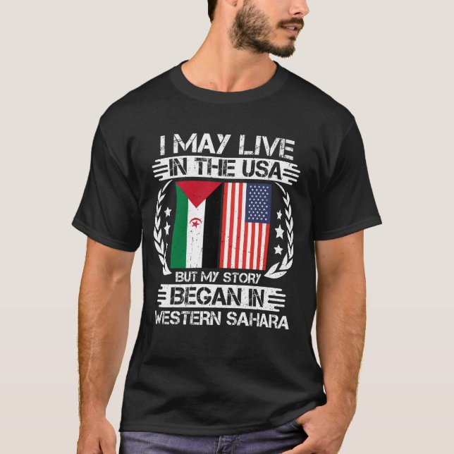 Camiseta Minha História Começou No Sara Ocidental (Frente)