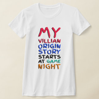 Camiseta Minha História De Origem Villain Começa Na Noite D