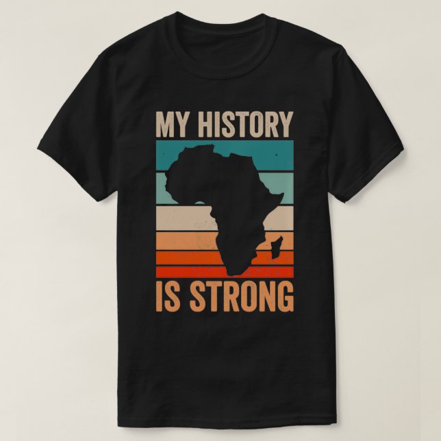 Camiseta Minha História É Forte Roupas Presentes Homens Mul (Frente do Design)