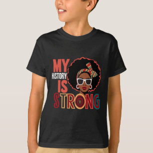 Camiseta Minha História É Mulheres De Melanina Forte Histór