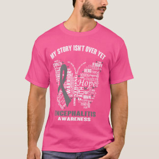 Camiseta Minha história não é sobre Encefalite e Consciênci