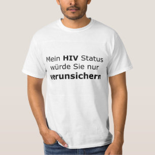 Camiseta Minha HIV status somente confundir-vos-ia