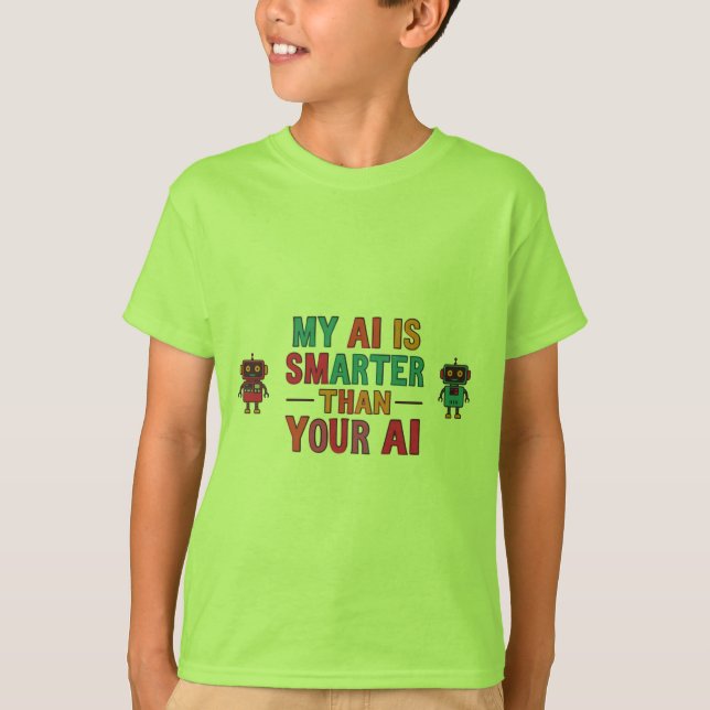 Camiseta minha ia é mais inteligente (Frente)