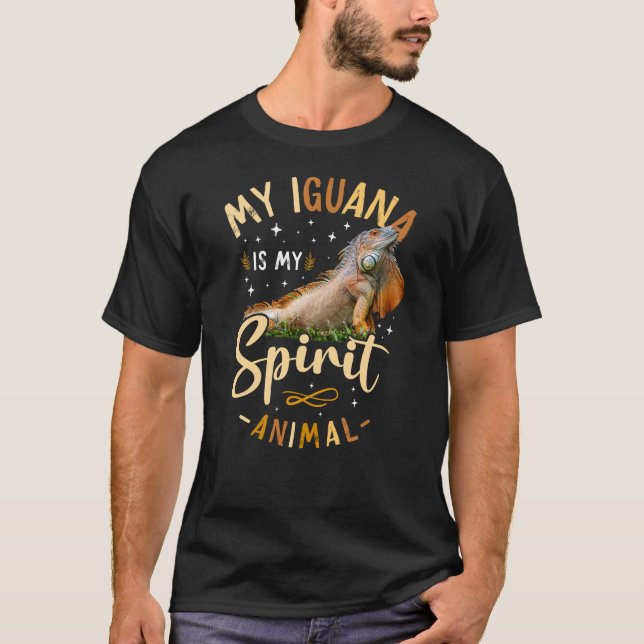 Camiseta Minha Iguana É Meu Animal Espírito (Frente)
