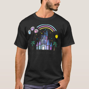 Camiseta Minha Ilustração de Arte Vetor de Lugar Feliz. Pri