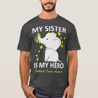 Camiseta Minha Irmã é Minha Consciência do Cancer Herói